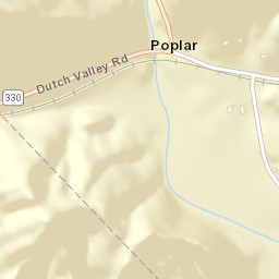 Poplar Tennessee Street Map