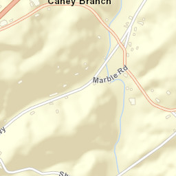 Caney Branch Tennessee Street Map