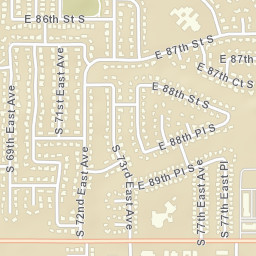 6811 East 87th Street, Tulsa, OK 74133 Street Map