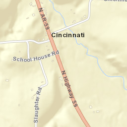 Cincinnati Arkansas Street Map