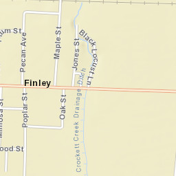 Finley Tennessee Street Map