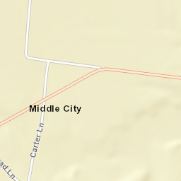 Middle City Tennessee Street Map