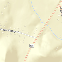 Hillsboro Valley Tennessee Street Map