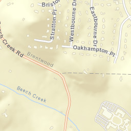 Oak Hampton Tennessee Street Map