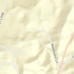 Slate Springs Tennessee Street Map