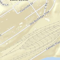 John Sevier Tennessee Street Map