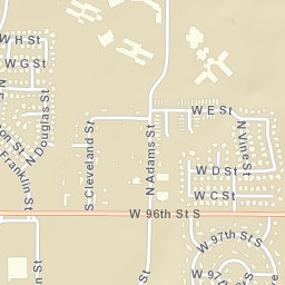 9545 South Cleveland Street Jenks OK Street Map