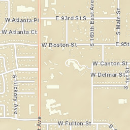 2121 S Hickory Ave, Broken Arrow, OK Street Map