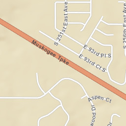 9268-9298 S 256th E Ave Broken Arrow OK Street Map