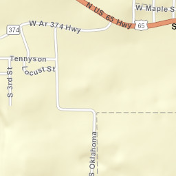 Saint Joe Arkansas Street Map