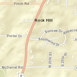 Rock Hill Arkansas Street Map