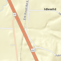 Idlewild Tennessee Street Map