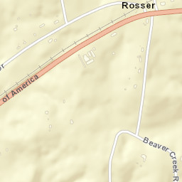 Rosser Tennessee Street Map