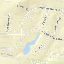 Iroquois Estates Tennessee Street Map