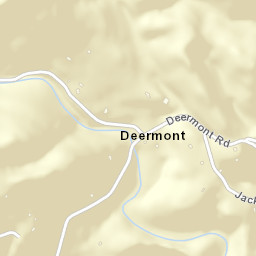 Deermont Tennessee Street Map