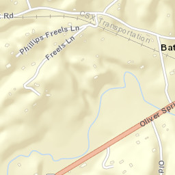 Batley Tennessee Street Map