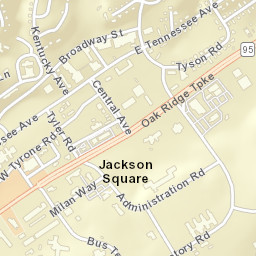 Jackson Square Tennessee Street Map