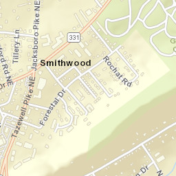 Smithwood Tennessee Street Map