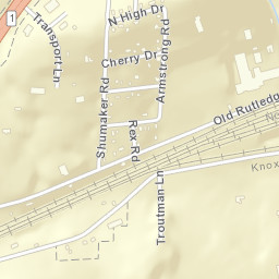 Caswell Tennessee Street Map