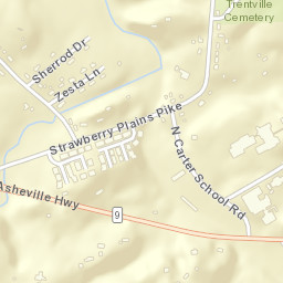 Trentville Tennessee Street Map