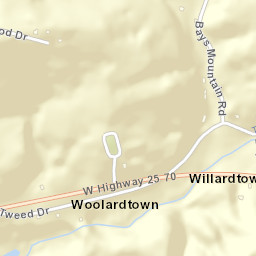 Woolardtown Tennessee Street Map