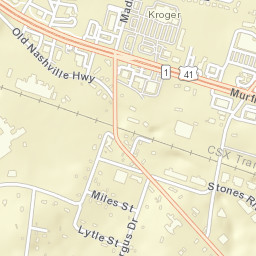 La Vergne Tennessee Street Map