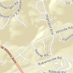 Robertsville Tennessee Street Map