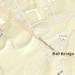 Bell Bridge Tennessee Street Map