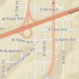 151-189 East Okmulgee Avenue, Sapulpa Street Map