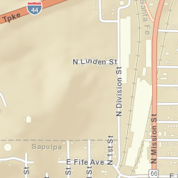 998 North Mission Street Sapulpa OK Street Map