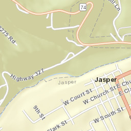 Jasper Arkansas Street Map