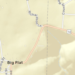 Big Flat Arkansas Street Map