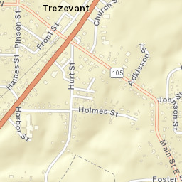 Trezevant Tennessee Street Map