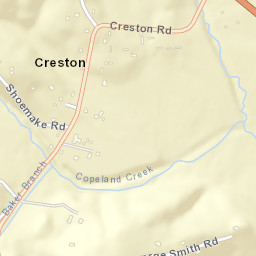 Creston Tennessee Street Map