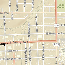 641 East Hobson Avenue, Sapulpa, OK Street Map