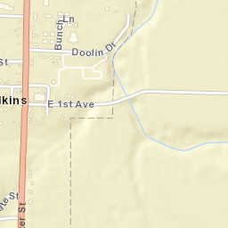 Elkins Arkansas Street Map