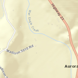 Aurora Arkansas Street Map