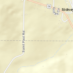 Sidney Arkansas Street Map