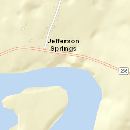 Jefferson Springs Tennessee Street Map