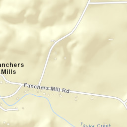 Fanchers Mills Tennessee Street Map