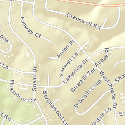 Druid Hills Tennessee Street Map
