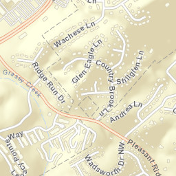 Cherokee Ridge Tennessee Street Map