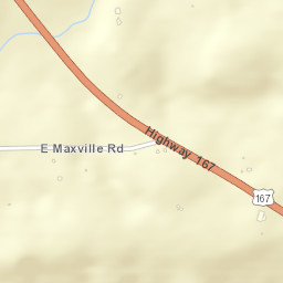 Maxville Arkansas Street Map