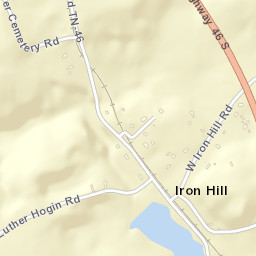 Iron Hill Tennessee Street Map