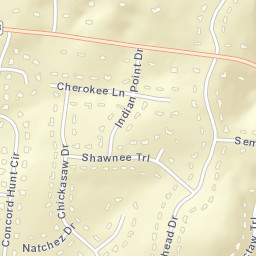 Indian Point Tennessee Street Map