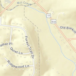 Concord Forest Tennessee Street Map