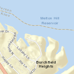 Burchfield Heights Tennessee Street Map