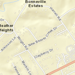 Heather Heights Tennessee Street Map