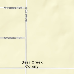 Deer Creek Colony California Street Map
