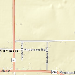 Summers Arkansas Street Map